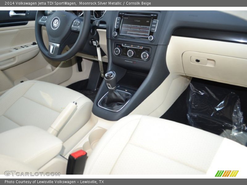 Moonrock Silver Metallic / Cornsilk Beige 2014 Volkswagen Jetta TDI SportWagen
