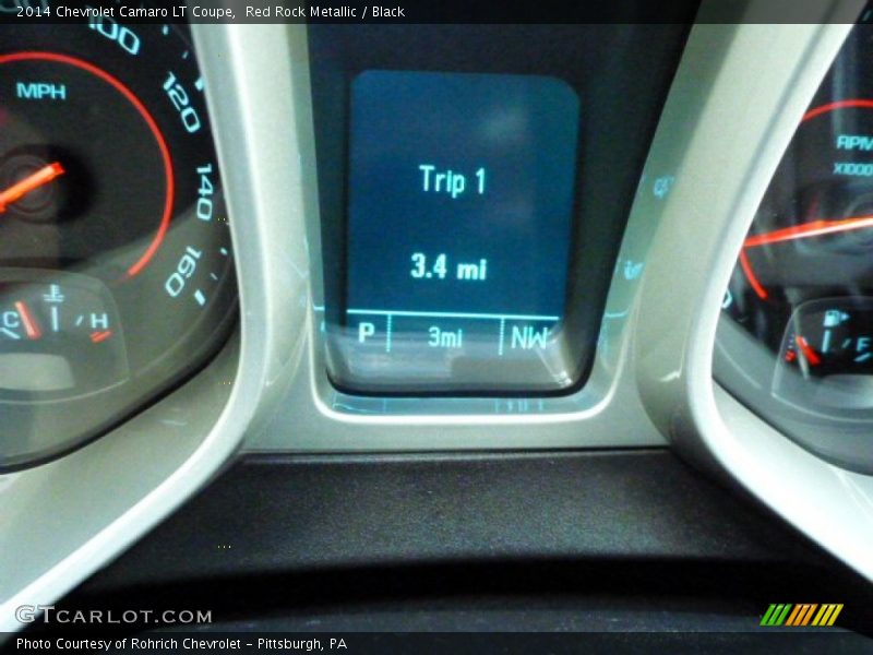 Red Rock Metallic / Black 2014 Chevrolet Camaro LT Coupe
