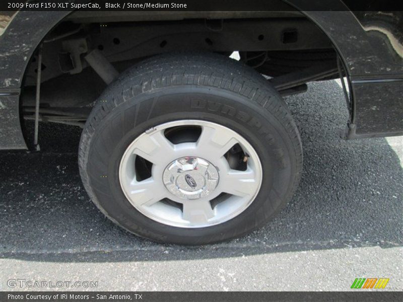 Black / Stone/Medium Stone 2009 Ford F150 XLT SuperCab