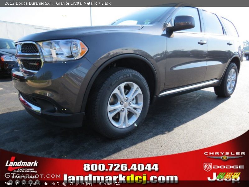Granite Crystal Metallic / Black 2013 Dodge Durango SXT