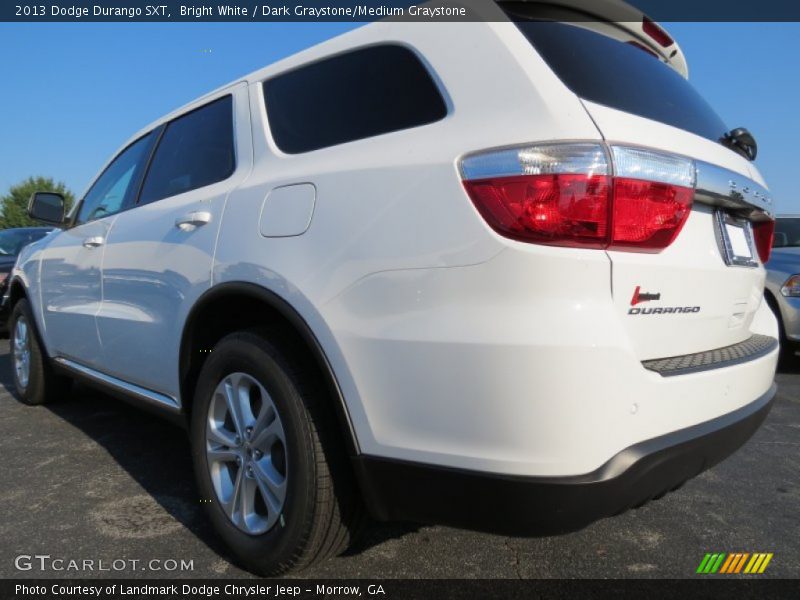 Bright White / Dark Graystone/Medium Graystone 2013 Dodge Durango SXT