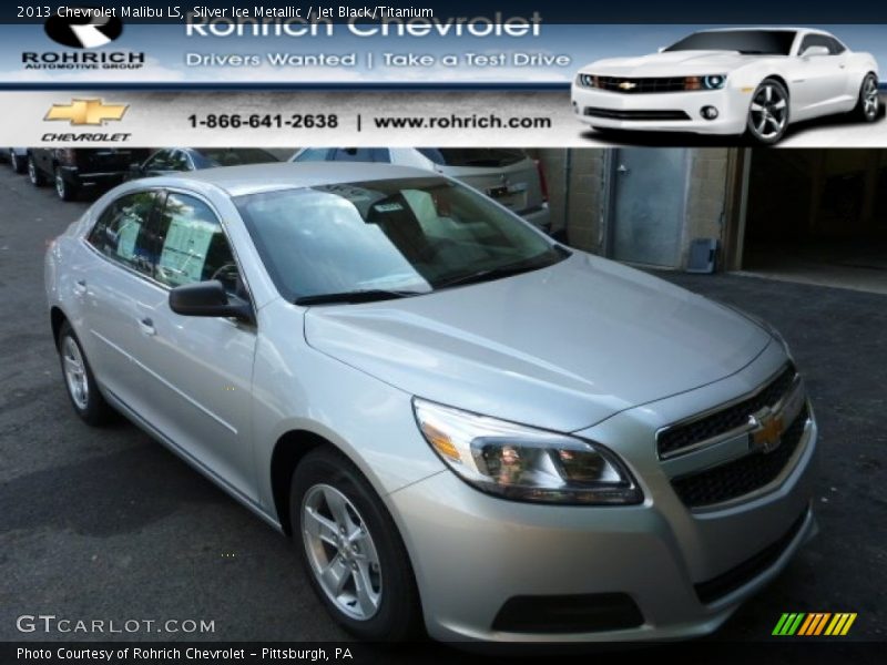 Silver Ice Metallic / Jet Black/Titanium 2013 Chevrolet Malibu LS
