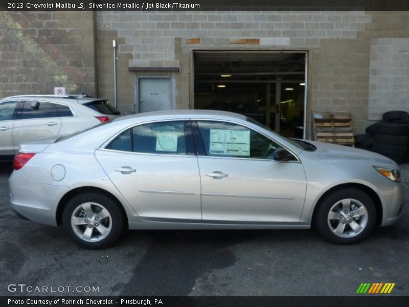 Silver Ice Metallic / Jet Black/Titanium 2013 Chevrolet Malibu LS
