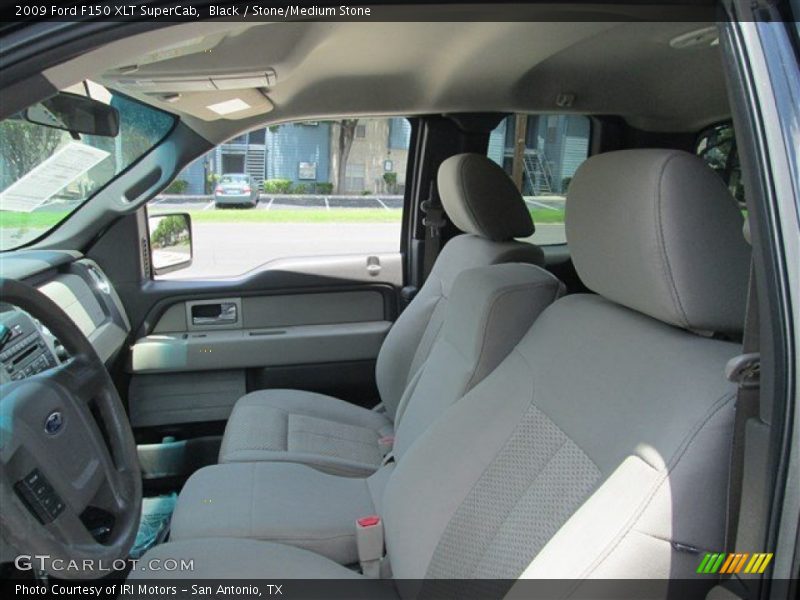 Black / Stone/Medium Stone 2009 Ford F150 XLT SuperCab