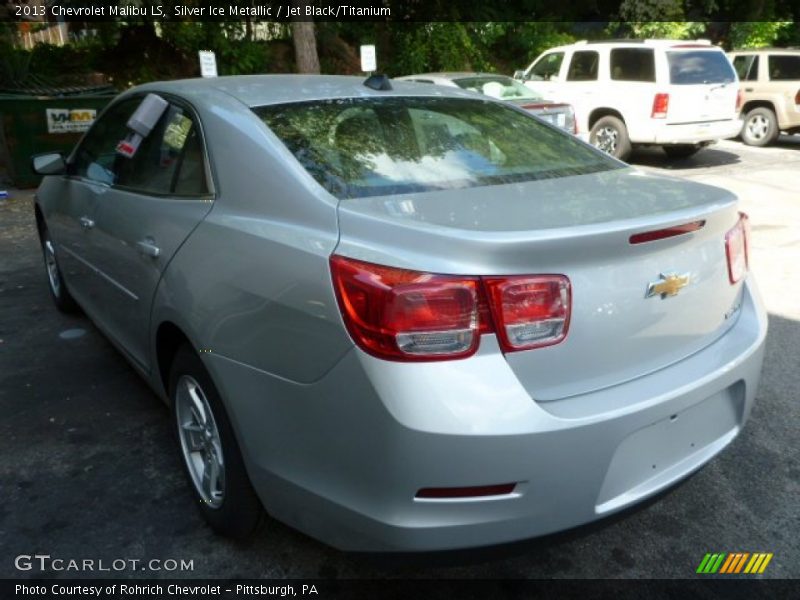 Silver Ice Metallic / Jet Black/Titanium 2013 Chevrolet Malibu LS