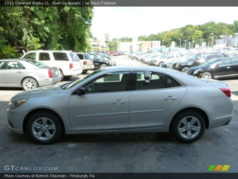 Silver Ice Metallic / Jet Black/Titanium 2013 Chevrolet Malibu LS