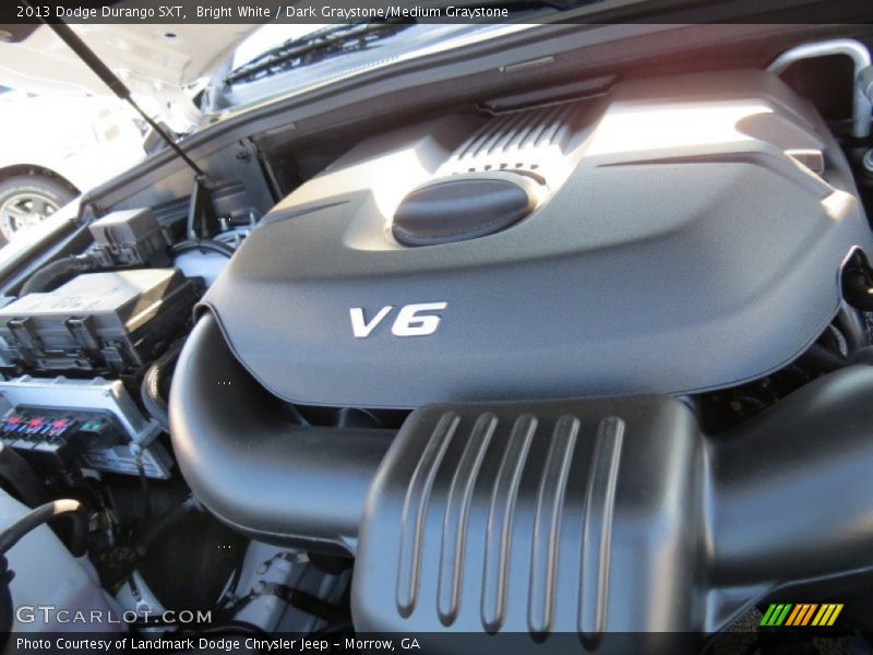 Bright White / Dark Graystone/Medium Graystone 2013 Dodge Durango SXT