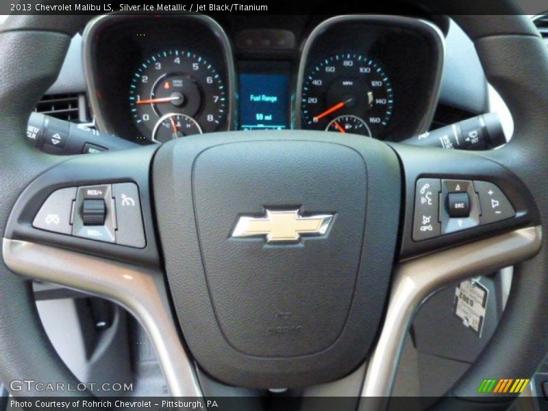 Silver Ice Metallic / Jet Black/Titanium 2013 Chevrolet Malibu LS