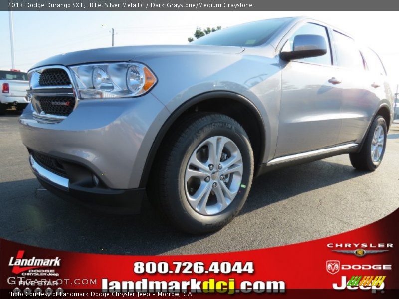 Billet Silver Metallic / Dark Graystone/Medium Graystone 2013 Dodge Durango SXT