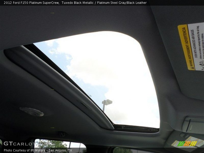Tuxedo Black Metallic / Platinum Steel Gray/Black Leather 2012 Ford F150 Platinum SuperCrew