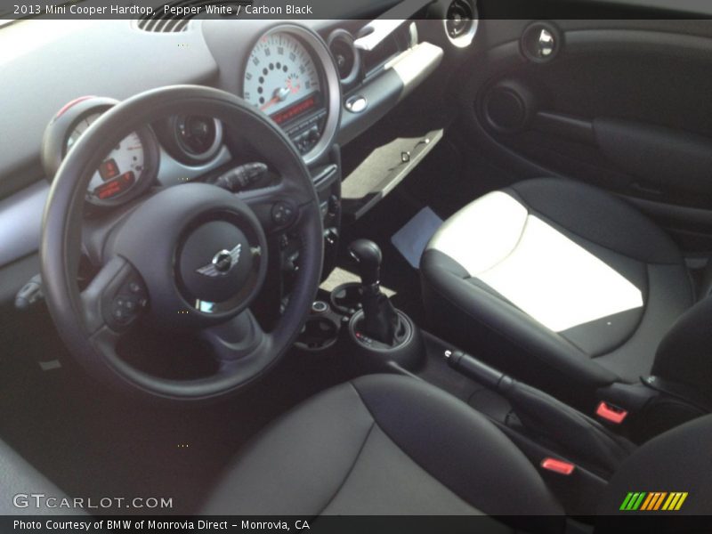 Pepper White / Carbon Black 2013 Mini Cooper Hardtop