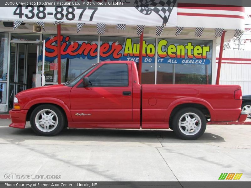 Victory Red / Graphite 2000 Chevrolet S10 Xtreme Regular Cab