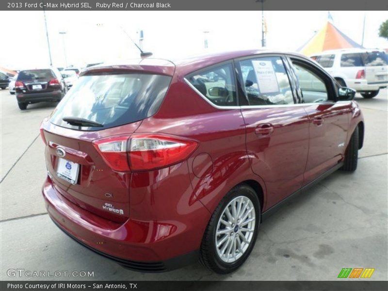 Ruby Red / Charcoal Black 2013 Ford C-Max Hybrid SEL
