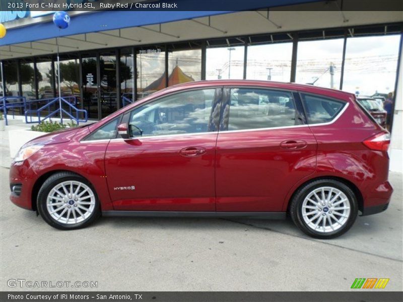 Ruby Red / Charcoal Black 2013 Ford C-Max Hybrid SEL