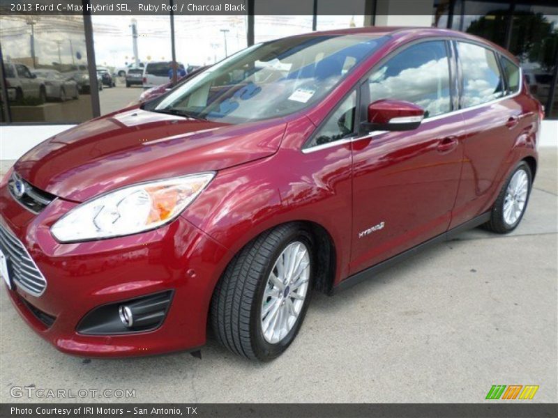 Ruby Red / Charcoal Black 2013 Ford C-Max Hybrid SEL