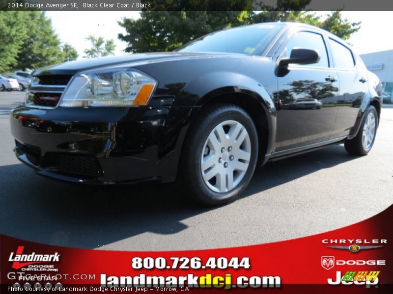 Black Clear Coat / Black 2014 Dodge Avenger SE
