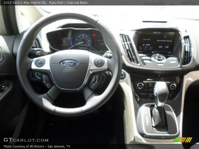 Ruby Red / Charcoal Black 2013 Ford C-Max Hybrid SEL