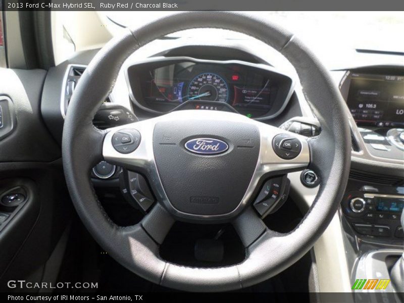Ruby Red / Charcoal Black 2013 Ford C-Max Hybrid SEL