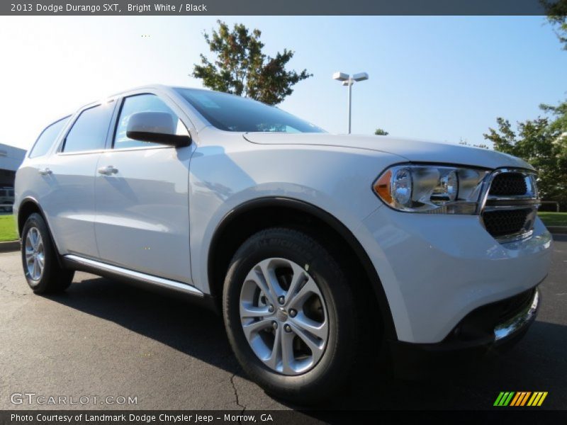 Bright White / Black 2013 Dodge Durango SXT