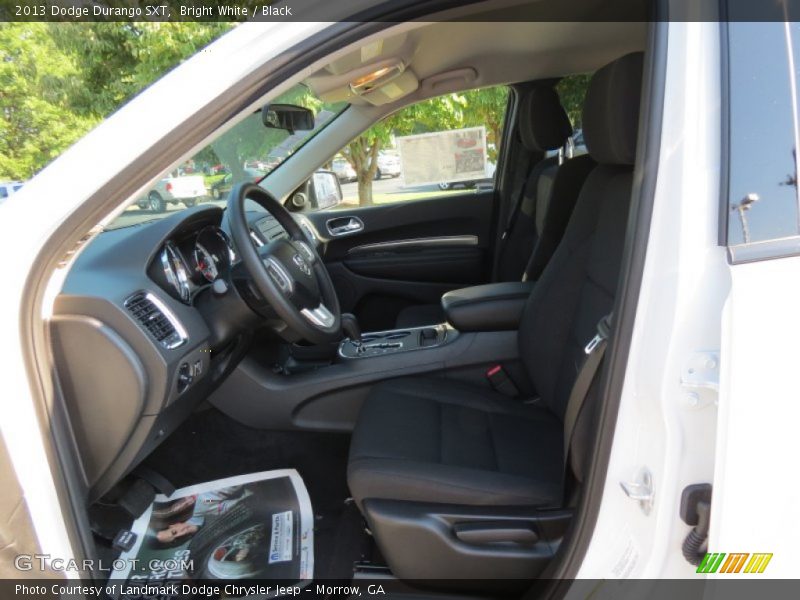 Bright White / Black 2013 Dodge Durango SXT