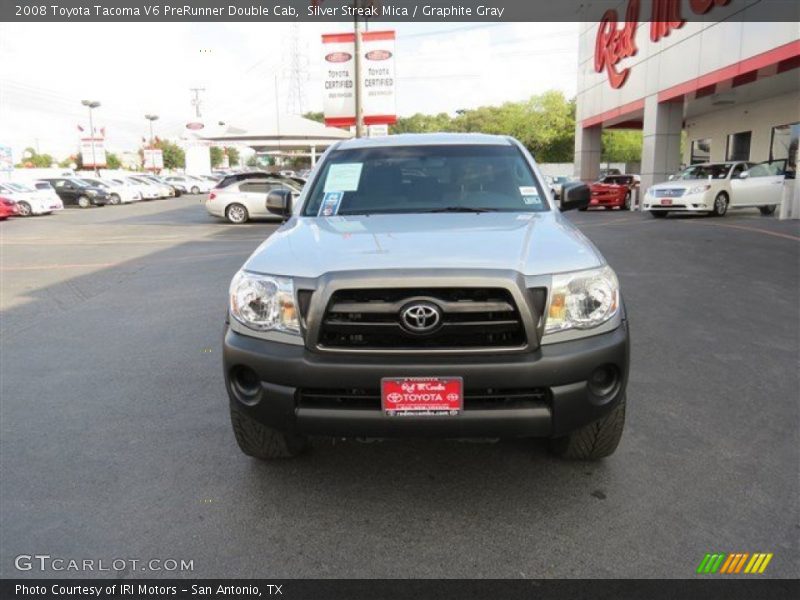 Silver Streak Mica / Graphite Gray 2008 Toyota Tacoma V6 PreRunner Double Cab