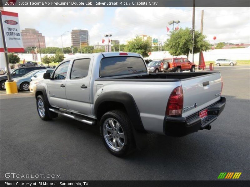 Silver Streak Mica / Graphite Gray 2008 Toyota Tacoma V6 PreRunner Double Cab