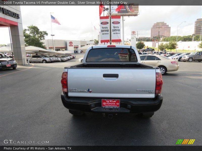 Silver Streak Mica / Graphite Gray 2008 Toyota Tacoma V6 PreRunner Double Cab