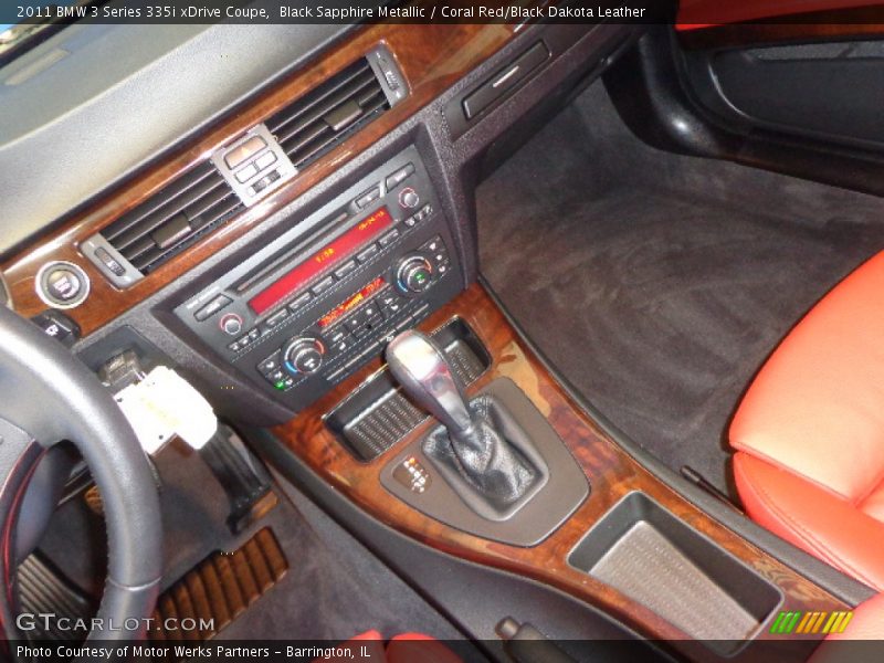 Black Sapphire Metallic / Coral Red/Black Dakota Leather 2011 BMW 3 Series 335i xDrive Coupe
