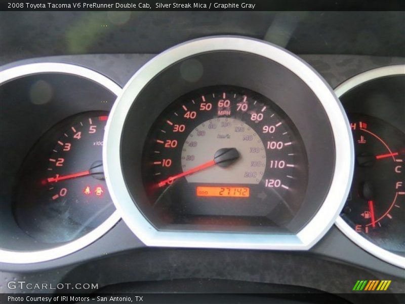 Silver Streak Mica / Graphite Gray 2008 Toyota Tacoma V6 PreRunner Double Cab
