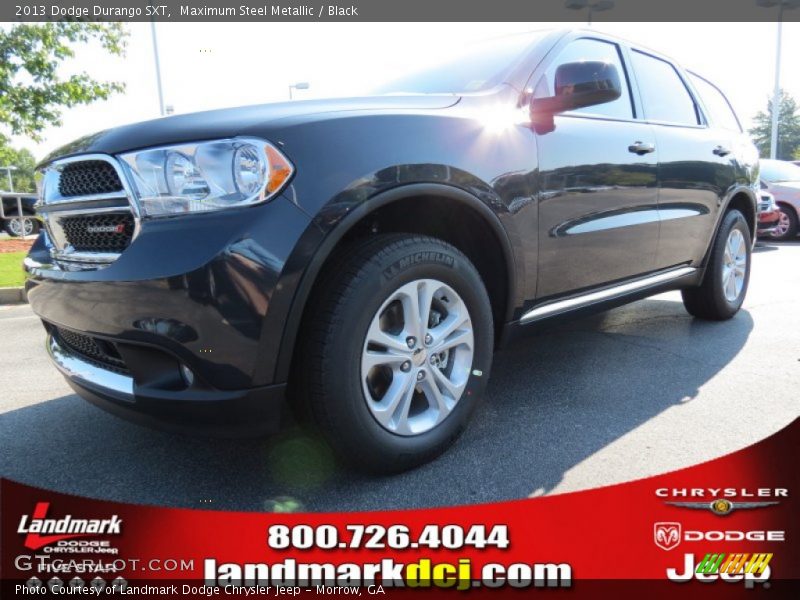 Maximum Steel Metallic / Black 2013 Dodge Durango SXT