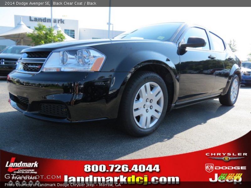 Black Clear Coat / Black 2014 Dodge Avenger SE