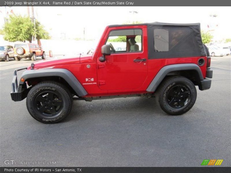 Flame Red / Dark Slate Gray/Medium Slate Gray 2009 Jeep Wrangler X 4x4