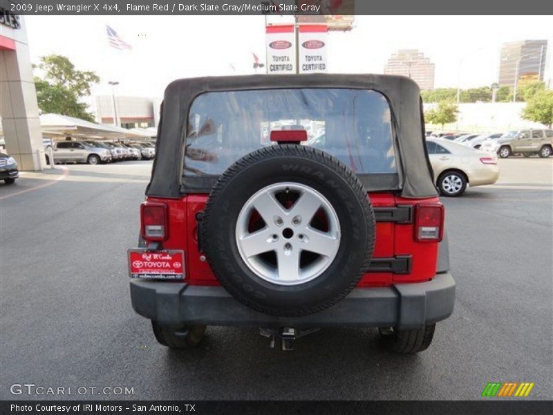 Flame Red / Dark Slate Gray/Medium Slate Gray 2009 Jeep Wrangler X 4x4