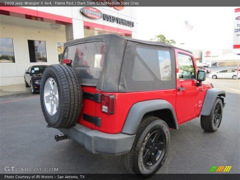 Flame Red / Dark Slate Gray/Medium Slate Gray 2009 Jeep Wrangler X 4x4