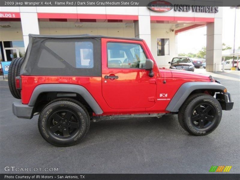 Flame Red / Dark Slate Gray/Medium Slate Gray 2009 Jeep Wrangler X 4x4