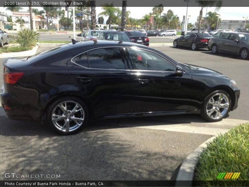 Obsidian Black / Black 2010 Lexus IS 250
