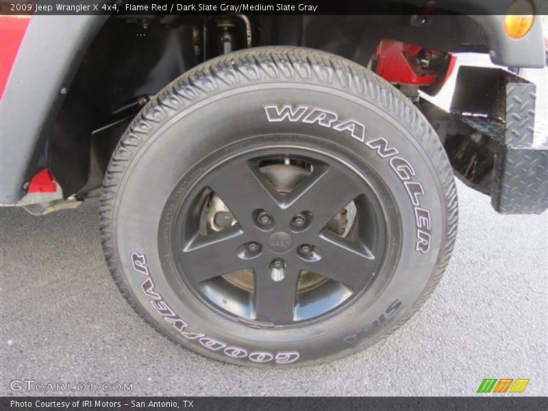 Flame Red / Dark Slate Gray/Medium Slate Gray 2009 Jeep Wrangler X 4x4