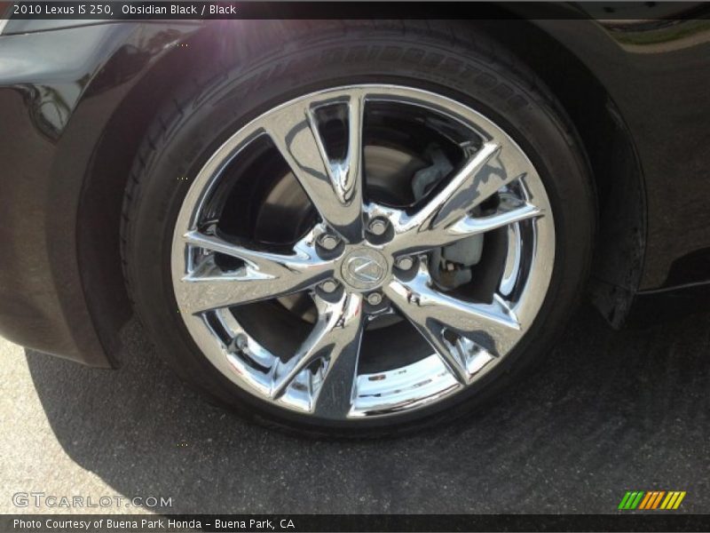 Obsidian Black / Black 2010 Lexus IS 250