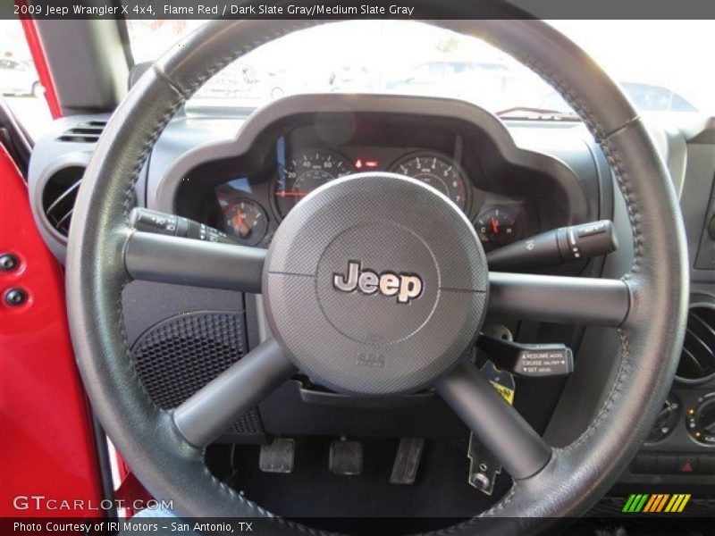 Flame Red / Dark Slate Gray/Medium Slate Gray 2009 Jeep Wrangler X 4x4
