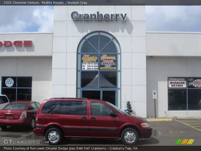 Redfire Metallic / Medium Gray 2003 Chevrolet Venture