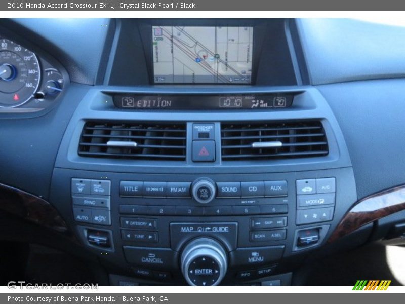 Crystal Black Pearl / Black 2010 Honda Accord Crosstour EX-L