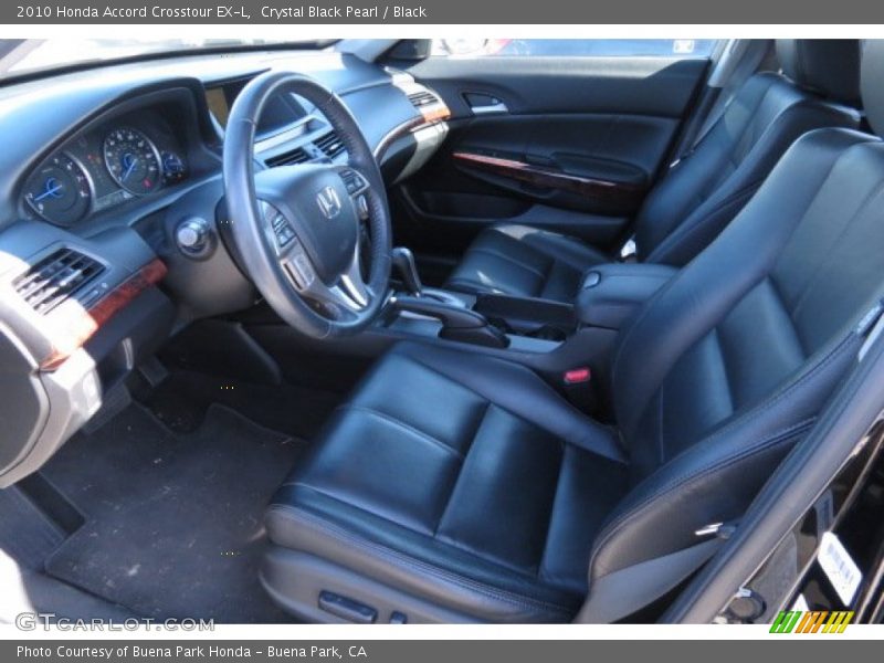 Crystal Black Pearl / Black 2010 Honda Accord Crosstour EX-L