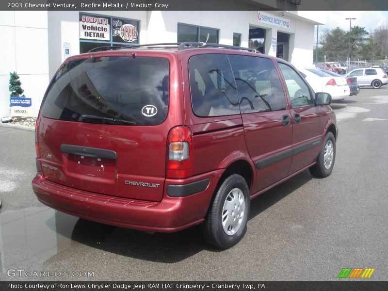 Redfire Metallic / Medium Gray 2003 Chevrolet Venture