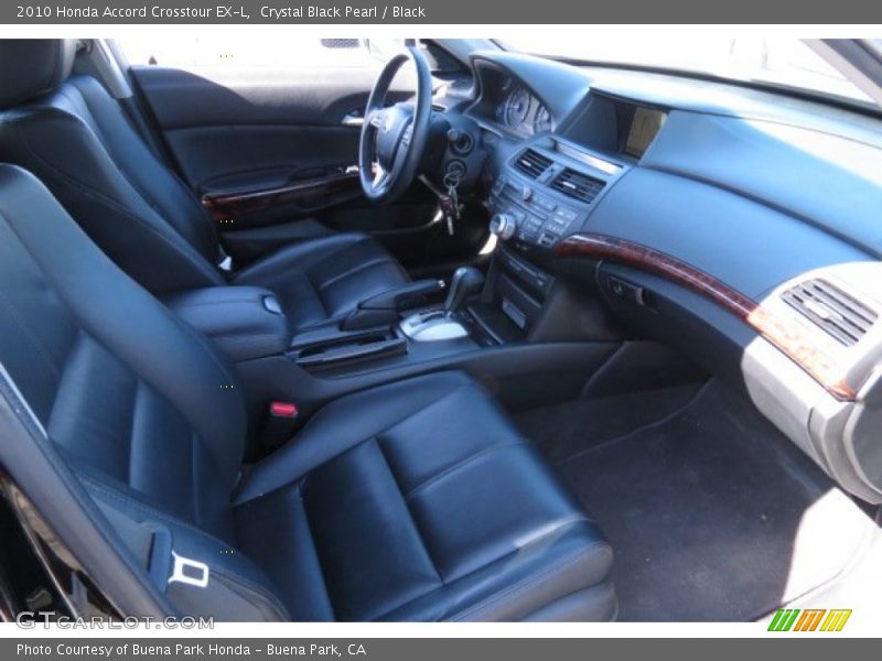 Crystal Black Pearl / Black 2010 Honda Accord Crosstour EX-L