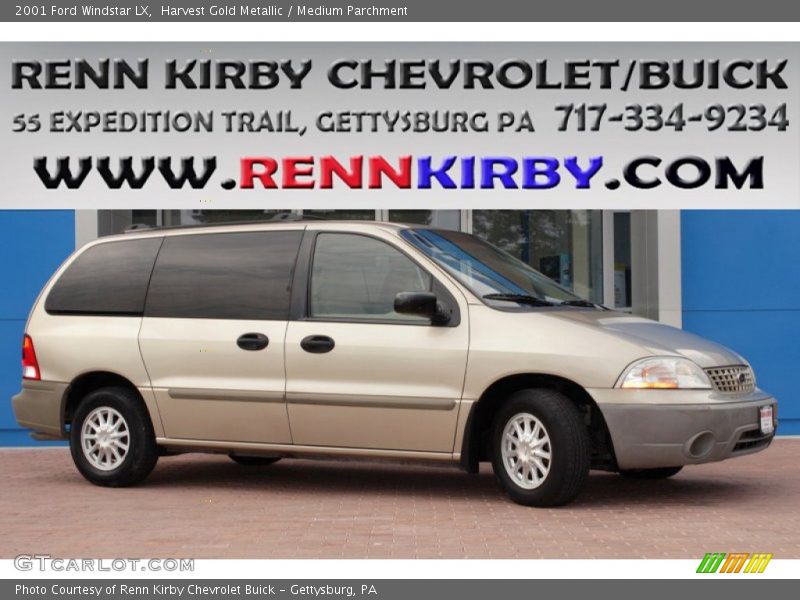 Harvest Gold Metallic / Medium Parchment 2001 Ford Windstar LX