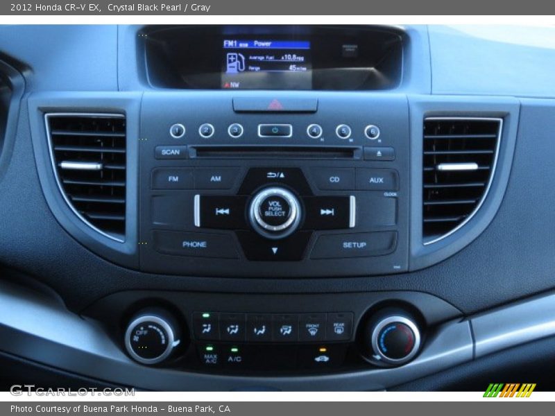 Crystal Black Pearl / Gray 2012 Honda CR-V EX