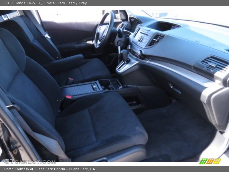 Crystal Black Pearl / Gray 2012 Honda CR-V EX