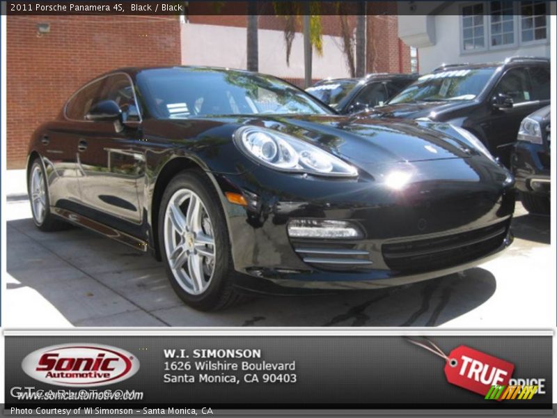 Black / Black 2011 Porsche Panamera 4S