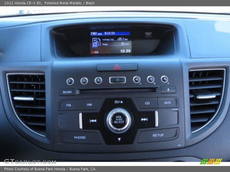 Polished Metal Metallic / Black 2012 Honda CR-V EX