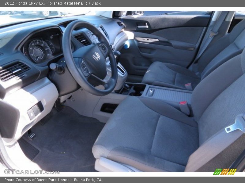 Polished Metal Metallic / Black 2012 Honda CR-V EX